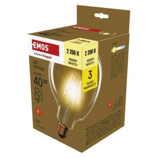 Led sijalica Vintage G125 4,5W(40W) 420lm E27 WW Emos Z58032