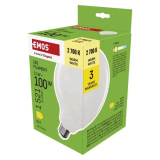 Led sijalica Filament Globe G125 11W(100W) 1521lm E27 WW Emos ZF2D62