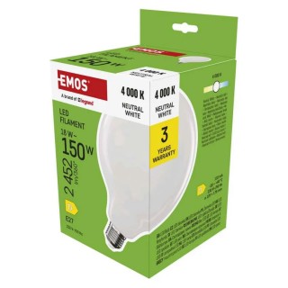 Led sijalica Filament Globe G125 18W(150W) 2452lm E27 NW Emos ZF2D83