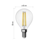 Led sijalica Filament Mini Globe 1,8W(25W) 250lm E14 NW Emos ZF1D03