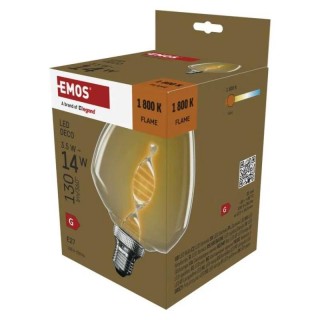 Led sijalica DECO S123 "DNA" 3,5W(14W) 130lm E27 Flame WW+ Emos Z59D01
