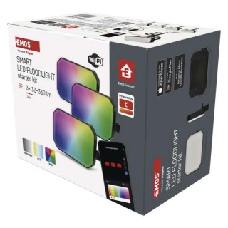 GOSMART LED reflektor 14W RGB IC dimabilni Wi-Fi set 3 komada Emos ZIW184R