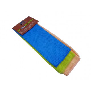 Set 3/1 mikrofiber krpa 38x38cm + 35x35cm + 32x32cm Carline 700661