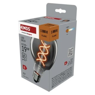 Led sijalica DECO SMOKED G95 4,5W(19W) 180lm E27 Flame Emos Z52311