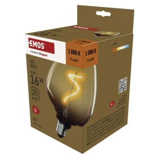 Led sijalica DECO S123 "GRADIENT" 4W(16W) 150lm E27 Flame WW+ Emos Z59G01