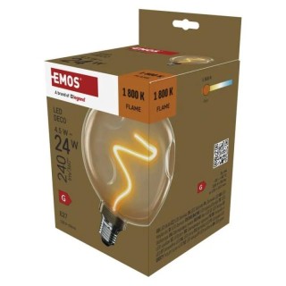 Led sijalica DECO CG125A "BURGEON" 4,5W(24W) 240lm E27 Flame WW+ Emos Z50B11