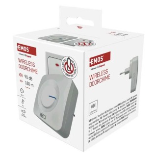 Zvono belo bežično za utičnicu bez baterije Emos P5729