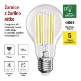 Led sijalica Filament A60 7,2W(100W) 1521lm E27 Ultra Eficient NW Emos ZF5168