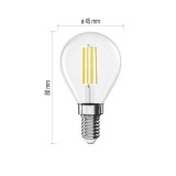 Led sijalica Filament Mini Globe 7W(75W) 1055lm E14 WW Emos ZF1D52